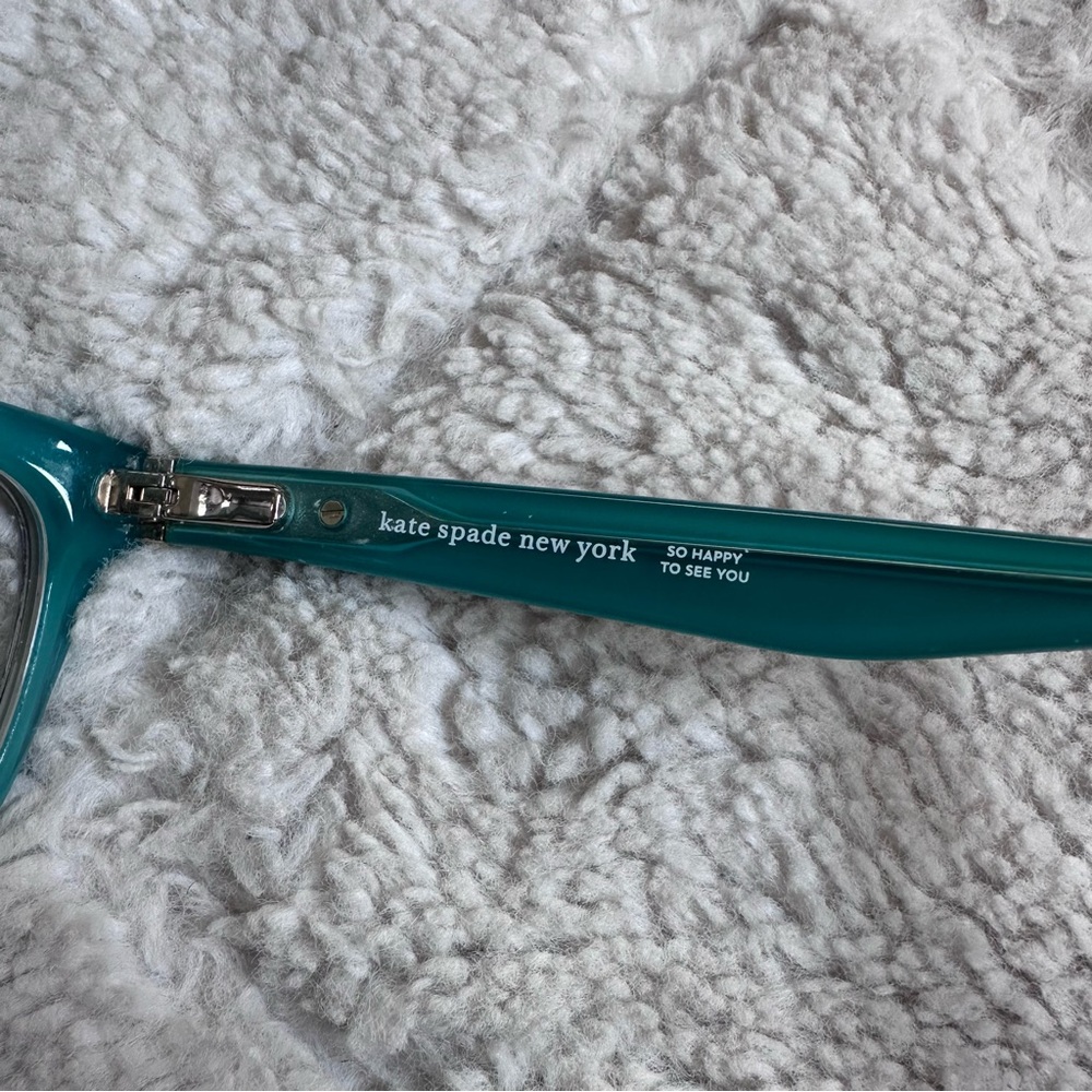 Kate Spade | "So Happy To See You" Jeri 0KL3 Havana Matte Z Aqua Eyeglasses - Picture 6 of 14